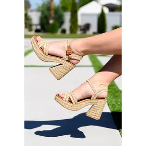 Bon Voyage Rope Woven Heel Shoes