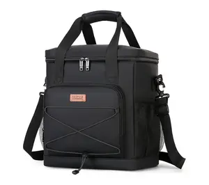 DUKAP DASH Insulated Soft Cooler Tote Bag Black