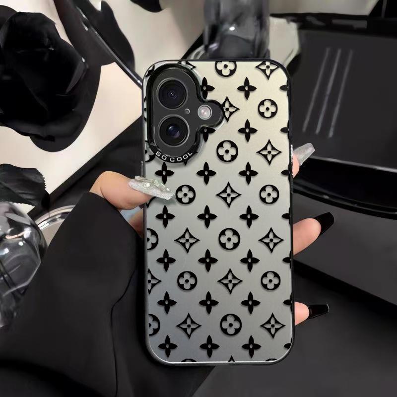 Exquisite Floral Patterns Phone Case Combining A Symmetrical Geometric Floral Pattern, Merging Retro Glamour With Modern Fashion Sense For iPhone 17.16.15.14.13.12.11.X.XS.XSMAX.XR.8.7