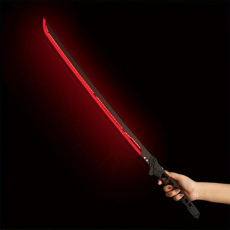 80Cm LED Samurai Sword Replica - Stunning Illuminated Prop for Events, Cosplay, and Photography Sessions