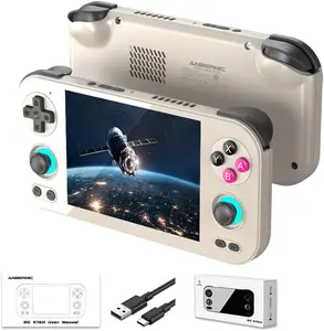 RG476H Retro Handheld Game Console 4.7-inch LTPS in-Cell Screen Android 13 System 256G Storage Support AI Functions 3D Hall Effect Joystick WiFi Bluetooth HD and TV Output Grey
