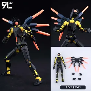 Lucky13 Dummy13 Ultrakill V1 Series Anime Characters-3D Printed Multi-Jointed Deformable Body Posing Model Multi-color Toys Gift
