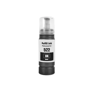 Epson T522 Black Ink Bottle Compatible with EcoTank ET-2720 ET-2800 ET-2803 4800 Refill Ink Replacement Model 522 BK