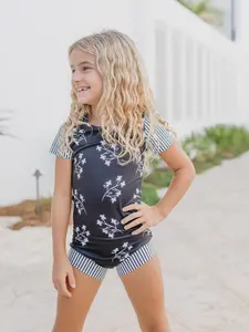 Black Floral Leotard