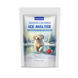 Yegbong Pet-Safe No-Sodium Chloride Ice Melter Powder (100g/3.53 oz), Non-Toxic Environmentally Friendly Winter Ice & Snow Remover for Floors, Streets (Safe for Dogs)