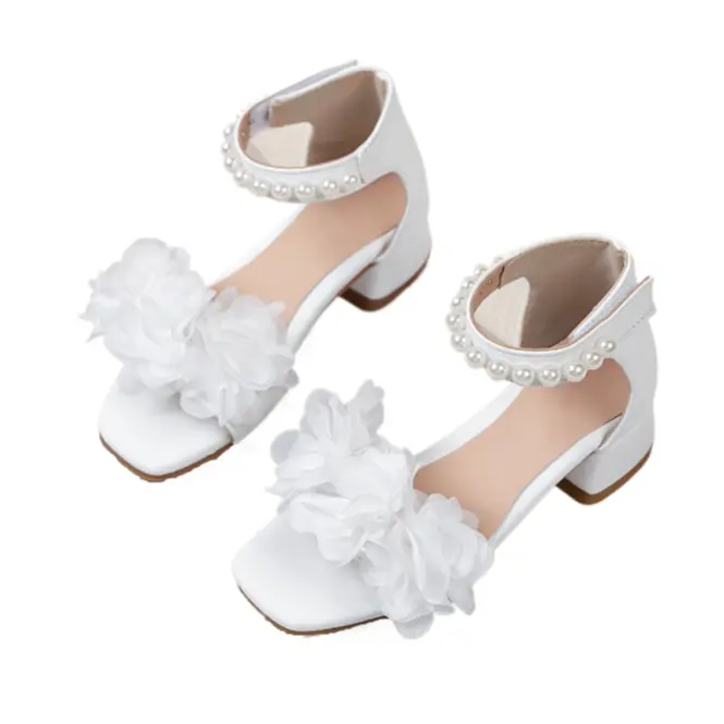 Girls Summer Sandals New Fashion High Heel Princess Shoes for Middle Large Kids Little Girls Party Shoes Exquisite Comfortable for Parties Banquets Events Weddings with Dresses,sohochic
