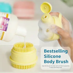 Pet Silicone Bath Brush, Dog Cat Cleaning Massage Brush, Multi-Functional Soft Silicone Brush, Gentle Pet Care Tool, Home Use