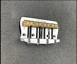 Sterling By Music Man Replacement AlBridge Parts SMMQ420 "MM Style" 4-String Bridge for Sterling, OLP, and Overseas Basses (SMMQ 420 Shiny Polished)