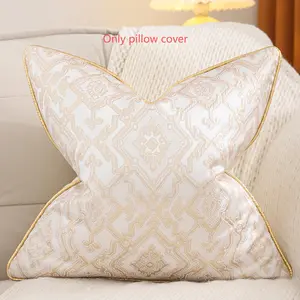 1pc Golden Decorative Cover Suitable for Living Room - Traditional Luxury Bedspread with Realistic Fabric, Hand Wash Only & Zipper Closure, Elegant Sofa Bed Accent in Rich Golden Tone
