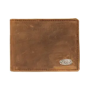 Nocona Signature Medium Brown Distressed Bifold Wallet