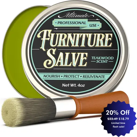 Furniture Salve for Leather - Polisher, Moisturizer, and Restorer for Couches and Furniture - Conditioner for Leather, Wood, and Vinyl - Repair Salve with Brush for Household Set Sofa