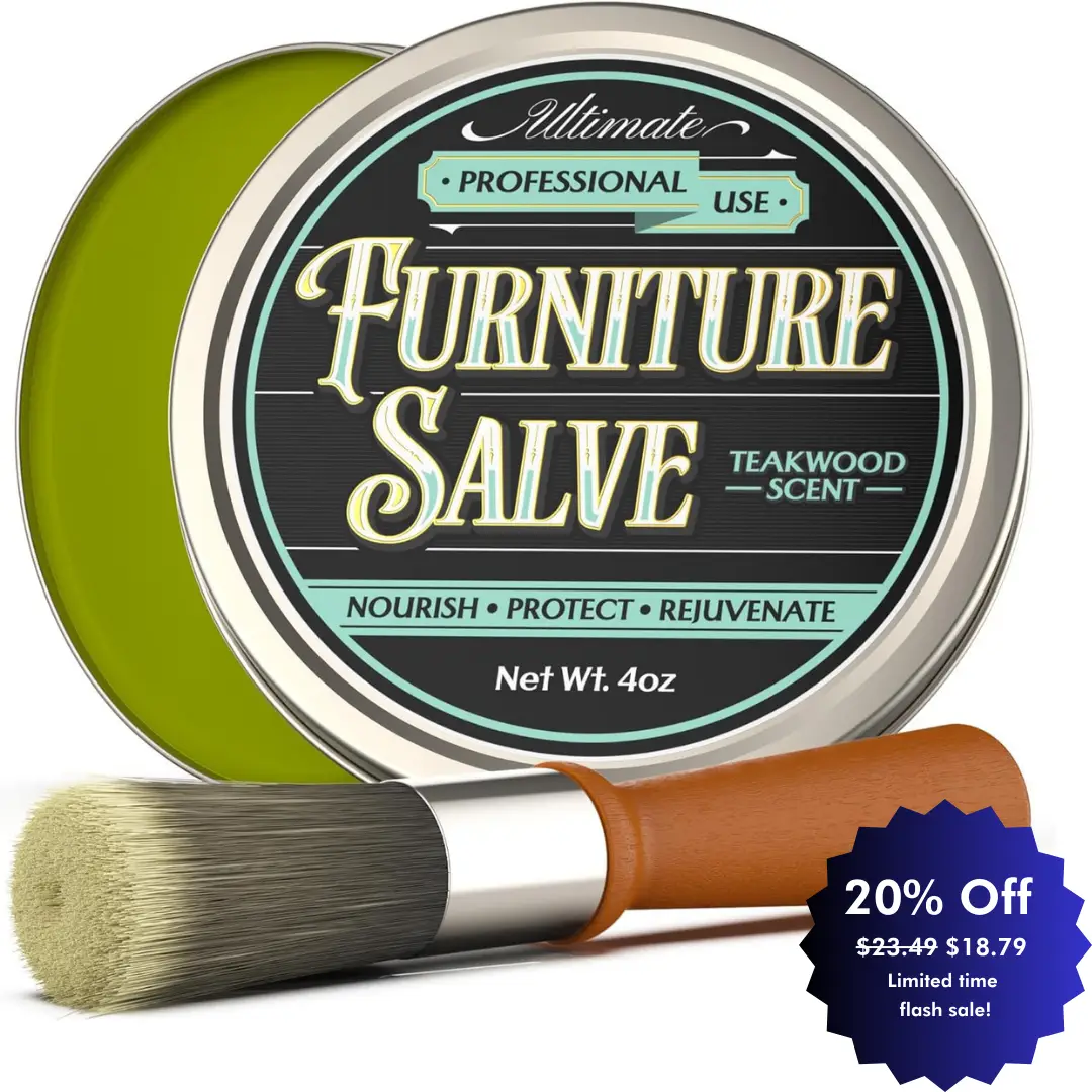 Furniture Salve for Leather - Polisher, Moisturizer, and Restorer for Couches and Furniture - Conditioner for Leather, Wood, and Vinyl - Repair Salve 