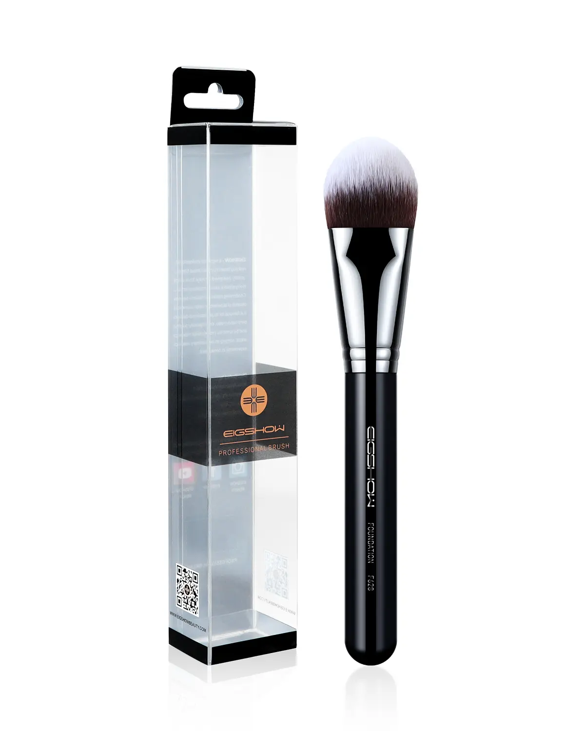 EIGSHOW Domed Foundation Brush, Large Face Makeup Brush with Soft Dense Synthetic Bristles for Blending Liquid Cream Powder (F628)