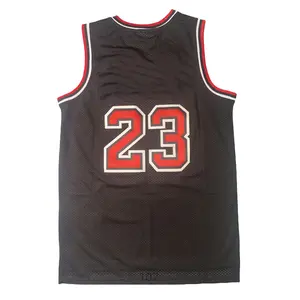 stitched Men's Classic-Design Sleeveless Basketball Jerseys Retro Black shirt 1997-98