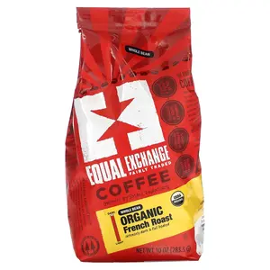 Equal Exchange Organic Coffee, Whole Bean, French Roast, 10 oz (283.5 g)