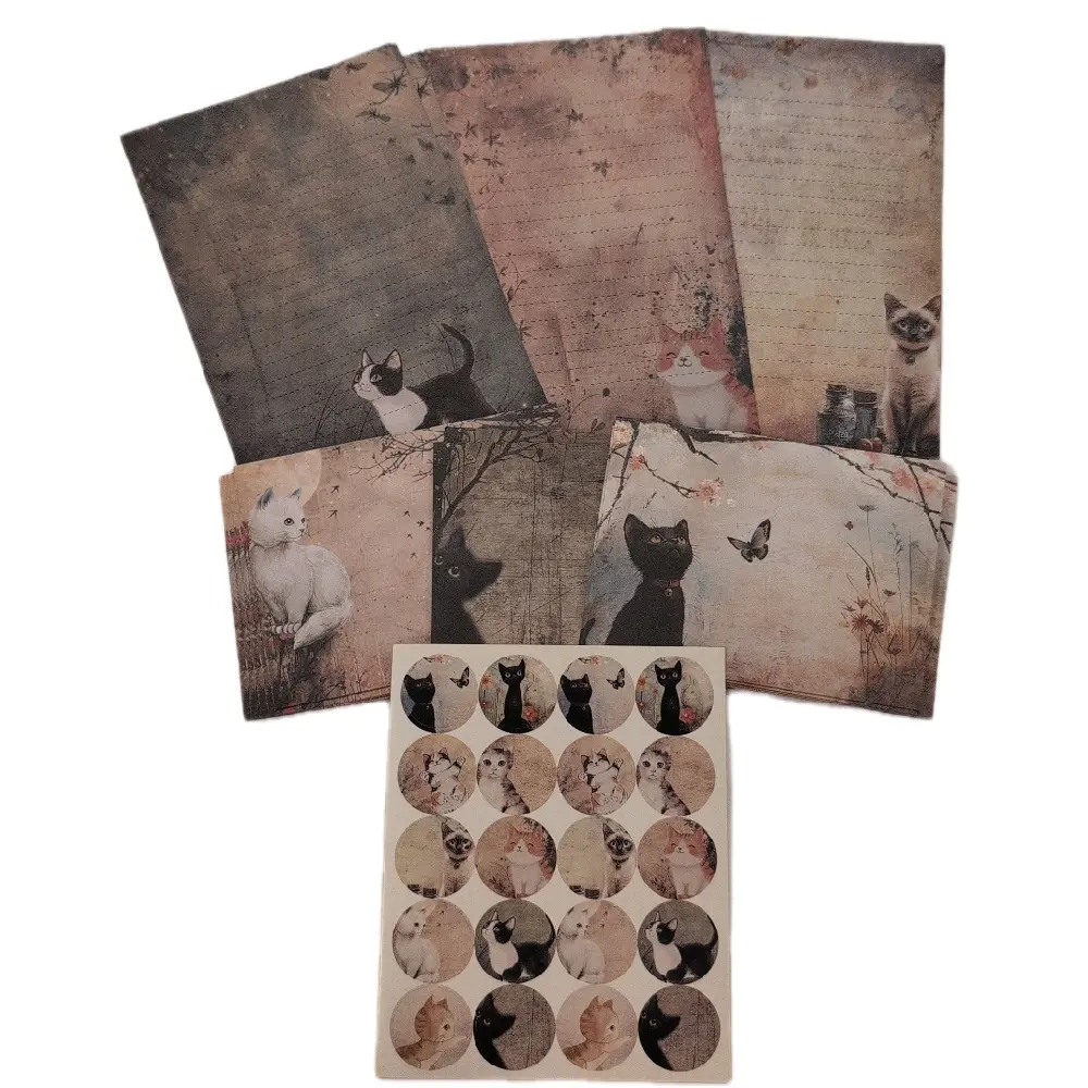 160-Piece Stationery Set with Stickers, Envelopes, Writing Paper, Unicorn, Cat, Book, Cherry Blossom, Highland Animal & Mermaid Designs for Thank You & Get Well Cards