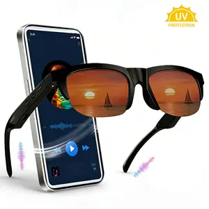 Audio Sunglasses with Bluetooth & Voice Control | Polarized Lenses for Wireless Music, Hands-Free Calls & UV Protection, Unisex Design, Smart Audio Glasses