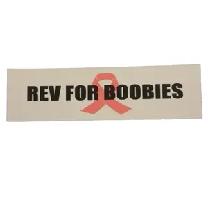 Breast cancer awareness - rev for boobies - bumper sticker