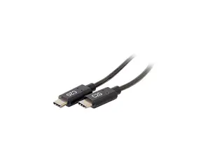 C2G 28826 USB-C Cable - USB-C 2.0 Male to Male Cable (3A Charging) (6 Feet, 1.82 Meters)