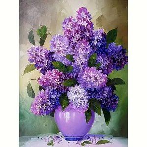 5D Diamond Painting Kit Featuring Flowers, Complete with All Diamonds for Embroidery, Perfect for Home Or Office Decoration, Diamond Art Tools