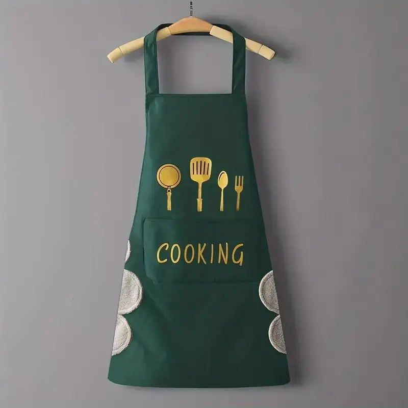 Waterproof Kitchen Festive Print Apron, Versatile Cooking & Baking Accessory, Perfect Christmas Gift for Seasonal Celebrations, Kitchen Cooking Aprons