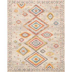 Canvello Modern Power Loom Area Rug- 2' X 3'