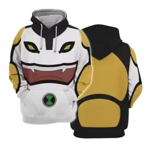 Hot new Popular Ben 00 Omnitrix Role-playing Hoodie 3D Ben Tennyson Printed Anime Cartoon Hoodie Summer Men's and Women's Sportswear