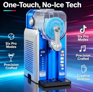 Home Slushie Machine, 6 Preset Modes, Ice-Free Frozen Juice & Milkshake Maker (Household Specialty Kitchen Appliance)