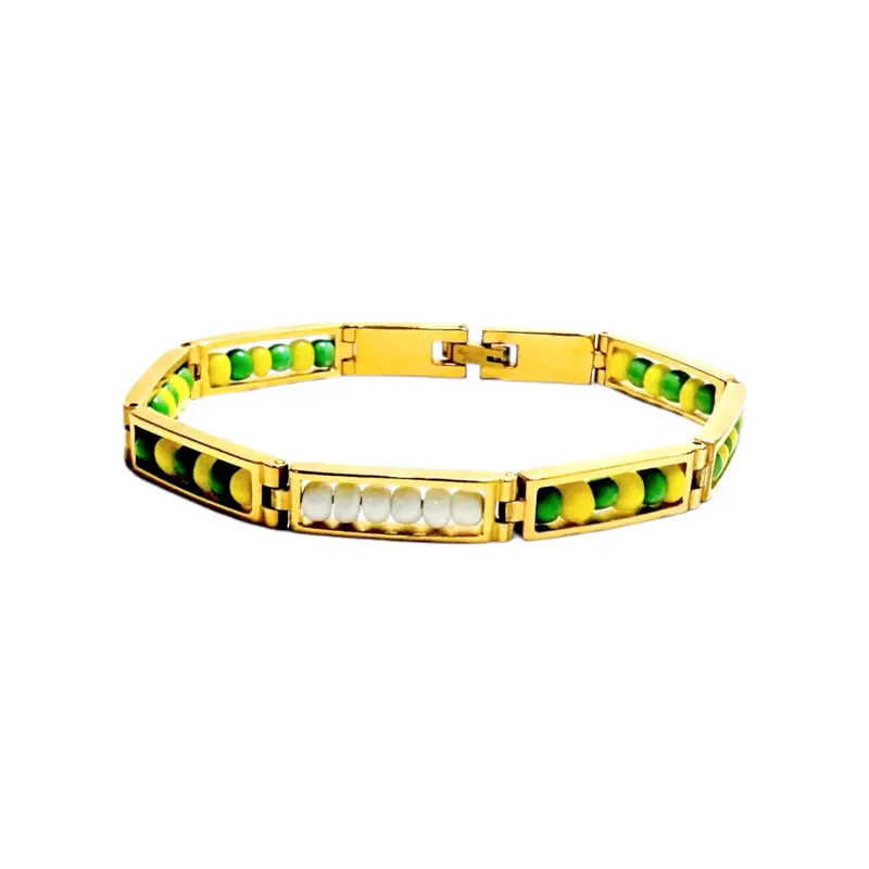 Ilde Obatala Stainless Steel Bracelet Inspired by Yoruba Orisha Symbol of Purity Wisdom and Spiritual Peace Sizes 6 7 8 9