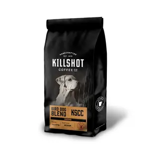Killshot Coffee Co. Bird Dog Blend KSCC Medium Roast Coffee - Smooth Medium Caramel & Citrus Flavor - Farm Fresh Costa Rican Origin - Whole Bean or Ground for Convenience