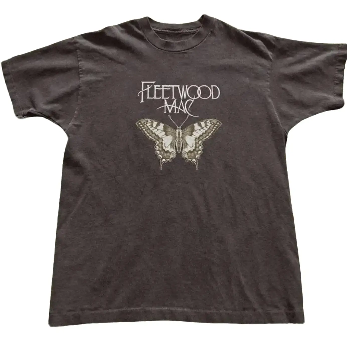 FleetWood Mac Grey and Brown Tshirt Y2k Clothing,Vintage, Streetwear T39