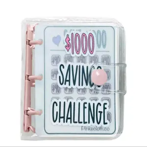 money saving challenge binder mini  Saving challenge binder