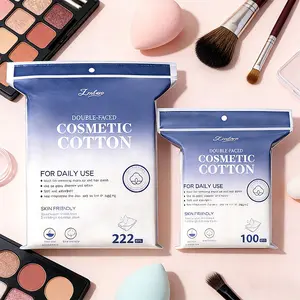 Square Cotton Pads, 100PCS/222 Pcs | Gentle Makeup Remover Pads & Facial Cotton Pad for Sensitive Skin | Absorbent & Multiple uses