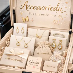 Accessorieslu Box Emprendedores - Personalized Jewelry Business Kit with Product Selection & Beautiful Pieces Ready to Sell