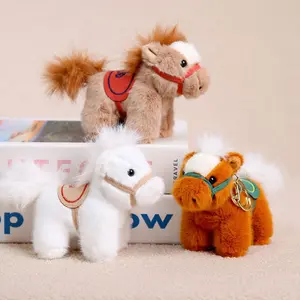 Plush Toy with Auspicious Cloud and Warhorse Pendant - Soft and Cuddly Plush Toy for Kids