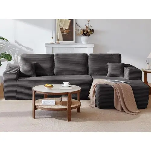 Right+Grey + Plush + Foam+Spring + 3 Seat