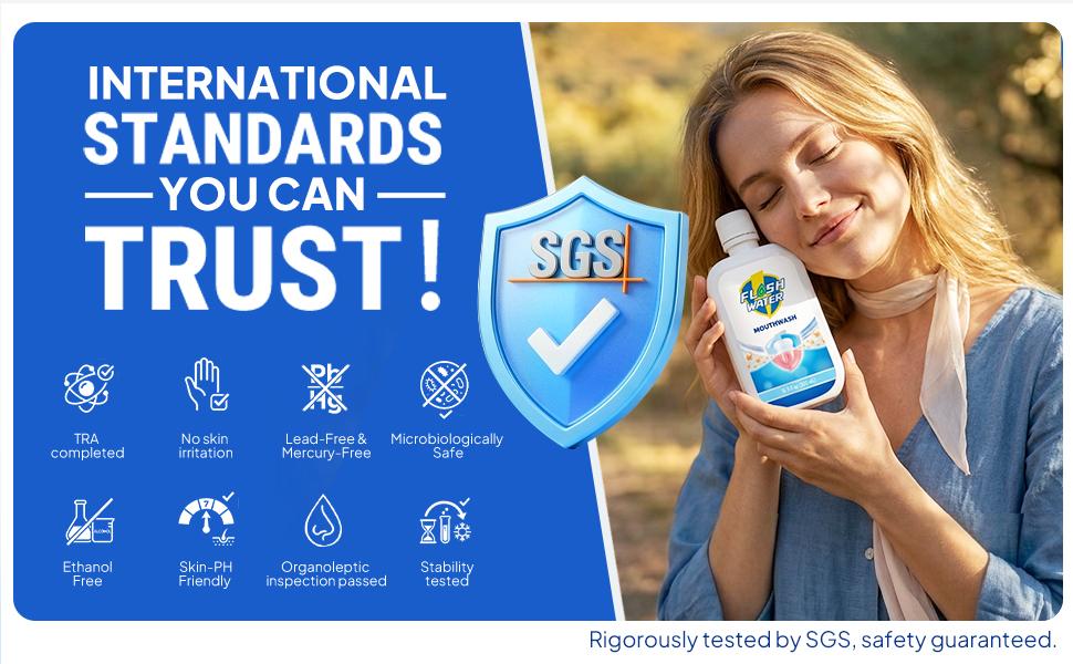 Flash Water Alcohol Free Mouthwash, Gentle Non-Irritating Formula for Adults & Kids, Fresh Breath & Daily Oral Care, Family Size 16.9 fl oz Flash Water Alcohol Free Mouthwash, Gentle Non-Irritating Formula for Adults & Kids, Fresh Breath & Daily Oral Care, Family Size 16.9 fl oz
