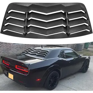 Rear Window Louver Fits for Dodge Challenger 2008-2022 2023 in GT Lambo Style Custom Fit Windshield Sun Shade Cover ABS (Matte Black) Sunshade Ford Expedition Sunshade for Ford Expedition