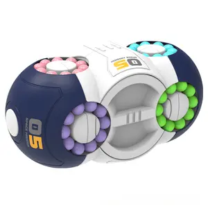 Eight-sided space magic cube toy for boredom relief, rotating stress-relief magic cube, adult party toy