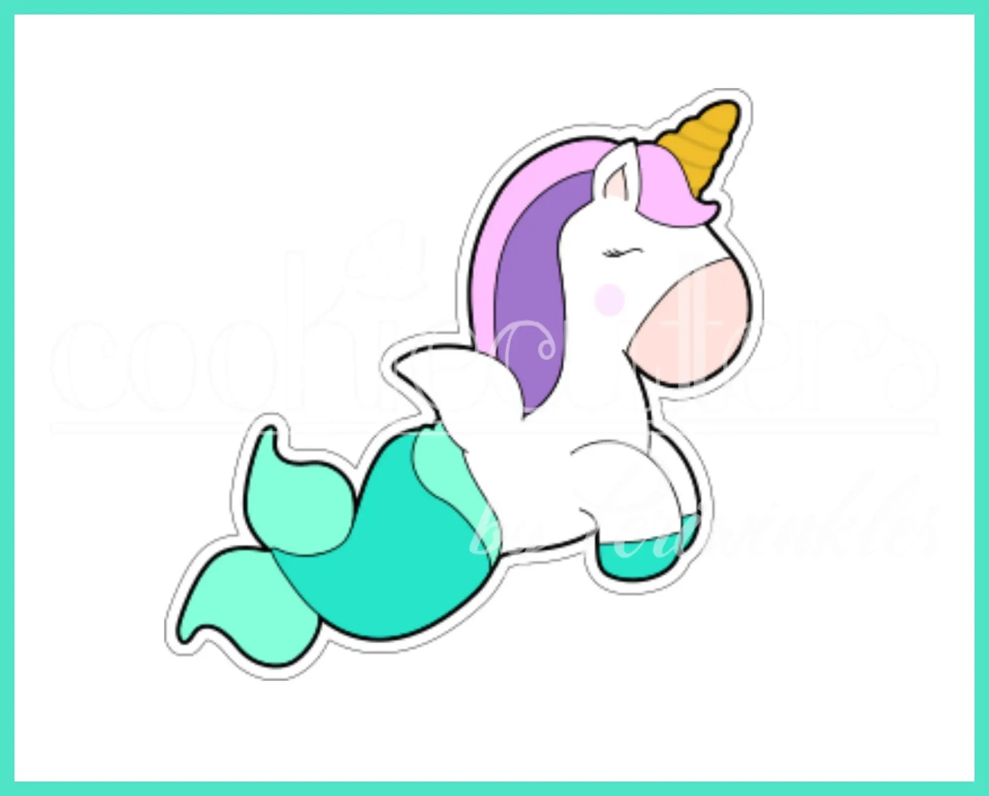 Unicorn Mermaid Cookie Cutter