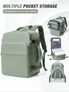 Ryanair 40x30x20cm Travel Backpack, Unisex 24L Cabin Bag, Carry-On Shoulder Pack, Outdoor Hiking, Casual Daily Use, Must-Have, Daypack ()