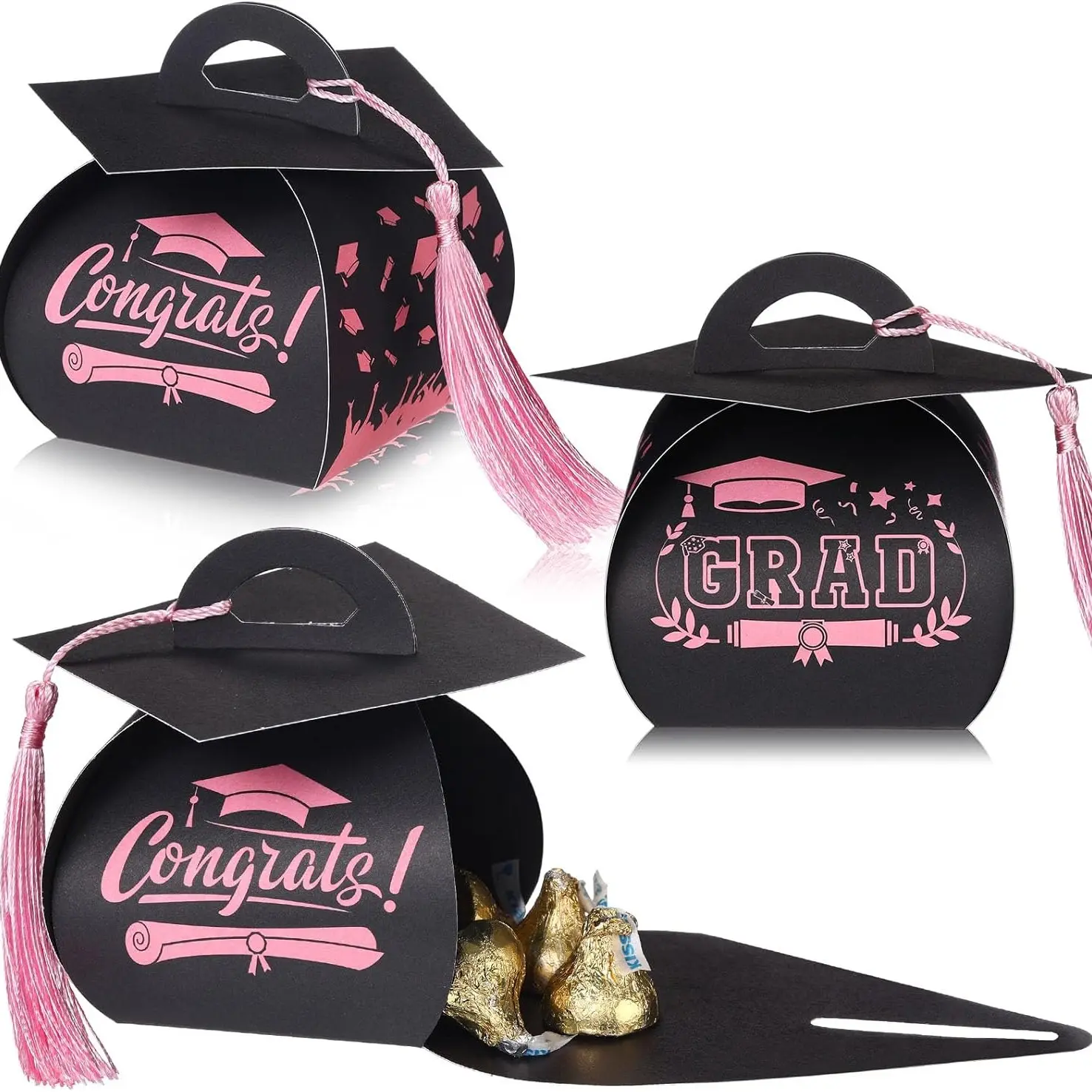 Black+Pink+Pink Tassel