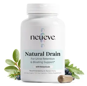 Natural Drain Supplements | Address Bloating, Urine Retention, Urgency, Frequency, Accidents and Leaks associated with Aging | All Natural | NeuEve