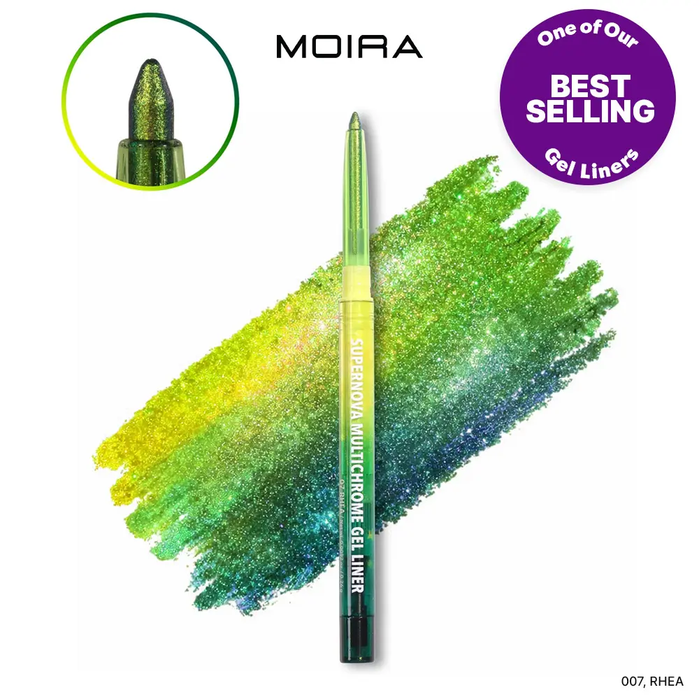MOIRA | Supernova Multichrome Gel Eyeliner (007, Rhea) | Smooth Glide Gel Formula with Built-In Sharpener, Water & Smudge-Proof up to 12HR