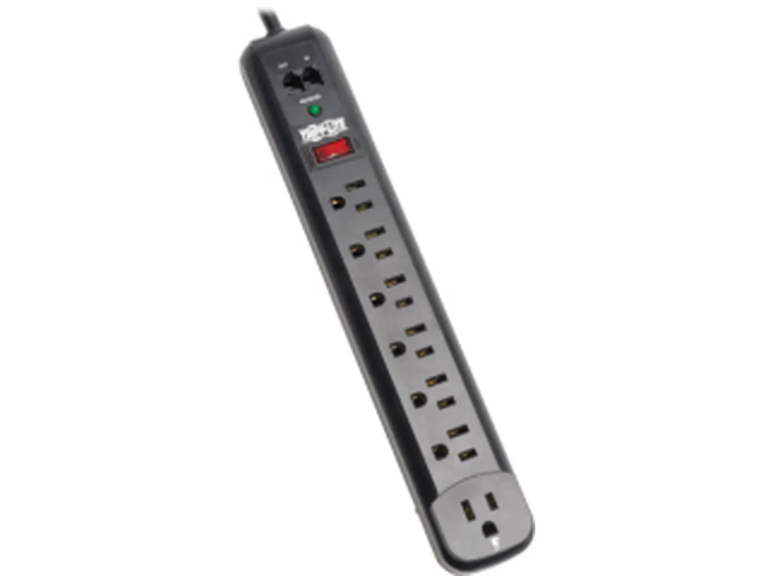 Tripp Lite 7 Outlet Black Strip 6ft. Cord 1080 Joules Protect It Surge Suppressor
