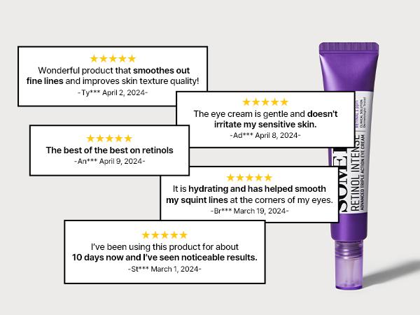 Retinol Intense Advanced Triple Action Comfort Eye Cream 1.01Oz, 30ml - Mild Korean Under Eye Cream Anti Aging - Korean Skin Care Dark Circle Improvement Fine Lines Improvement