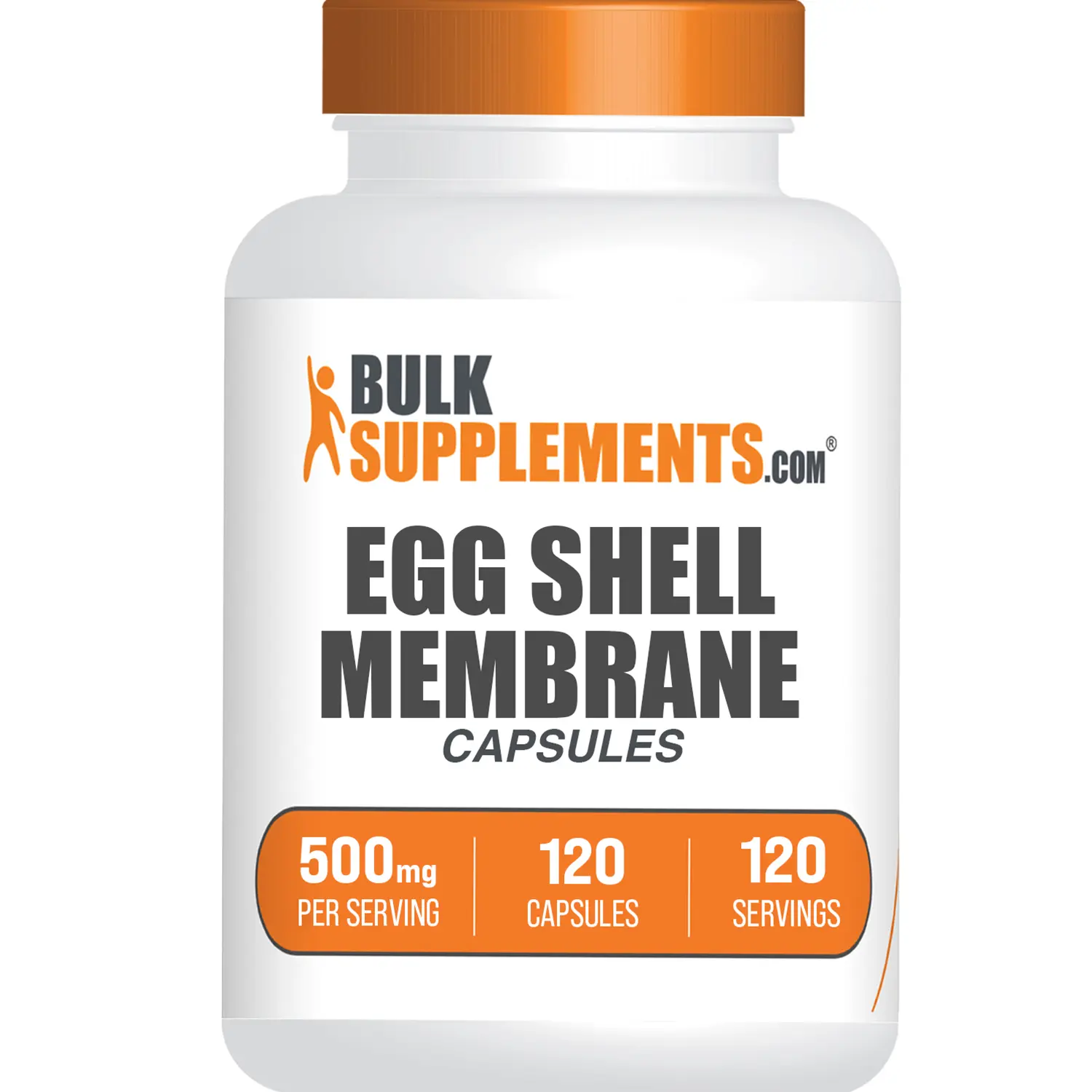 BulkSupplements Egg Shell Membrane Dietary Collagen Supplement Capsules - Natural Support for Hair, Skin, Nails & Joint Health - 120 Capsules, 500mg per Serving