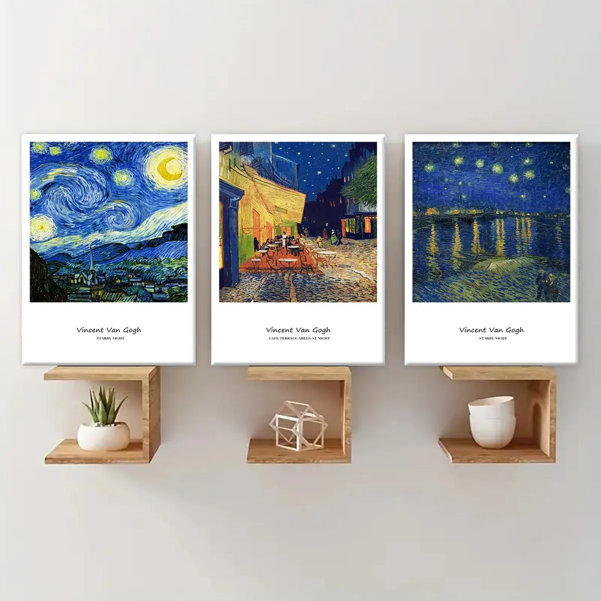 Painting Series Canvas Painting, 3 Counts/set Wooden Framed Canvas Art Poster, Wall Art Decor for Home Living Room Bedroom, Ornaments