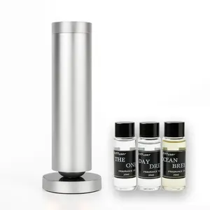 Upgraded Deluxe Waterless Aromatherapy Diffuser with Touch Screen & 7 Color LED Light Effects | 1000 Sq Ft Coverage 3 Essential Oils Adjustable Mist Timer Cold Mist Night Light for Home Bedroom Hotel Office Fragrance Gift Set
