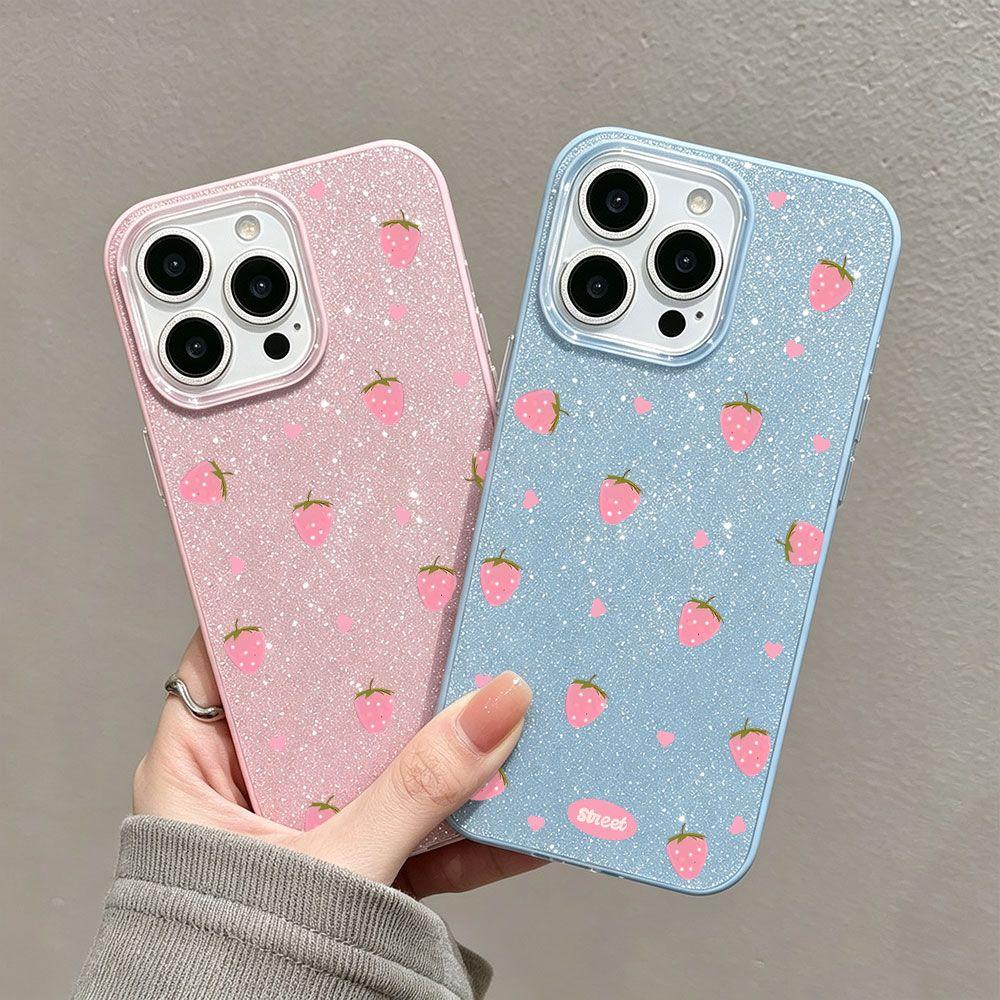 Glitter Strawberry iPhone Case iPhone 17 16 15 14 13 Promax Pro Air Plus,Shockproof & Durable Protective Case Kawaii Strawberry Glitter Phone Case beautiful phone protection case Glitter Strawberry iPhone Case iPhone 17 16 15 14 13 Promax Pro Air Plus,Shockproof & Durable Protective Case Kawaii Strawberry Glitter Phone Case beautiful phone protection case